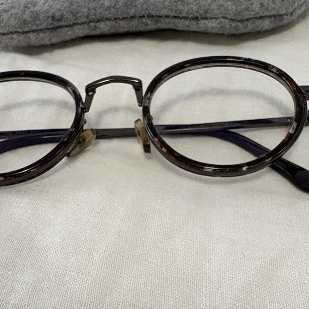 Le Petit Lunetier Brown Tortoiseshell Round Blue Light Eyeglasses - Picture 3 of 9